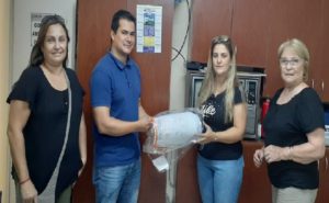 Solidaridad y coronavirus: entregaron mascaras faciales al SAMCo de Laguna Paiva