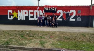 Nelson: vandalizaron un mural que hinchas de Colon habían pintado el domingo
