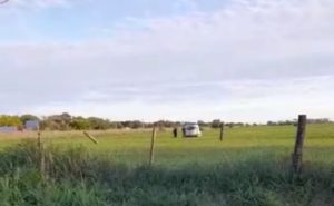 Laguna Paiva: termino en un campo luego de saltar un zanjón y volar por los aires unos 15 metros