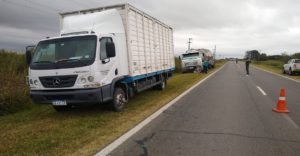 Un camionero de Laguna Paiva lesionado por un accidente vial en Nelson