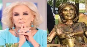 Inauguraron una estatua de Mirtha Legrand en Villa Cañas, su ciudad natal