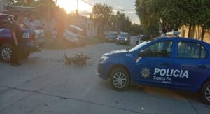 Fuerte choque en el barrio Villa Talleres de Laguna Paiva con dos personas lesionadas