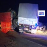 Ampliamos: Continúa el corte en ruta 11 por el accidente entre dos camiones al norte de la localidad de Candioti