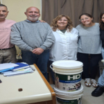 La Cooperativa de Provisión, Obras y Servicios Públicos de Laguna Paiva Ltda. donó pintura para el SAMCo local