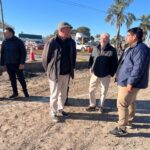 Los intendentes de Recreo y Monte Vera recorrieron los avances de la obra de la Ruta Provincial Nº 5