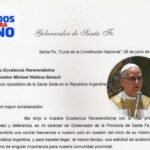 El gobernador Pullaro invitó oficialmente al papa León XIV a visitar Rosario