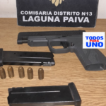 Un penitenciario fue trasladado al Hospital Cullen por herida mientras limpiaba un arma de fuego en Laguna Paiva