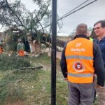 El gobierno de la Provincia de Santa Fe  asiste a las localidades de Las Rosas y San Genaro tras el temporal