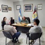 Reunión de coordinación con la EPE en la municipalidad de Recreo ante posibles emergencias climáticas