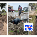 Profundizan trabajos de limpieza de desagües en Laguna Paiva y piden  no arrojar basura donde no esta permitido