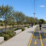 Pullaro anunció con Poletti y Garibaldi la realización del primer kilómetro de la Costanera del Salado