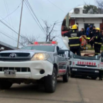 Voraz incendio destruyó partes de una vivienda en Laguna Paiva