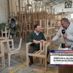 Fabrican en Esperanza un sillón para el Papa León XIV que usará en la misa de la Basílica de Luján.