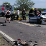Fatal accidente en Ruta 11 Santa Fe: Dos autos chocaron de frente, los conductores quedaron atrapados y uno murió