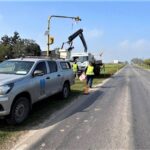 Reparan semáforos en la Ruta 11 a la altura de Candioti e Iriondo