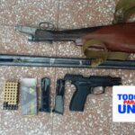 Dos aprehendidos por detonaciones de arma de fuego, amenazas y secuestro de armas en Laguna Paiva