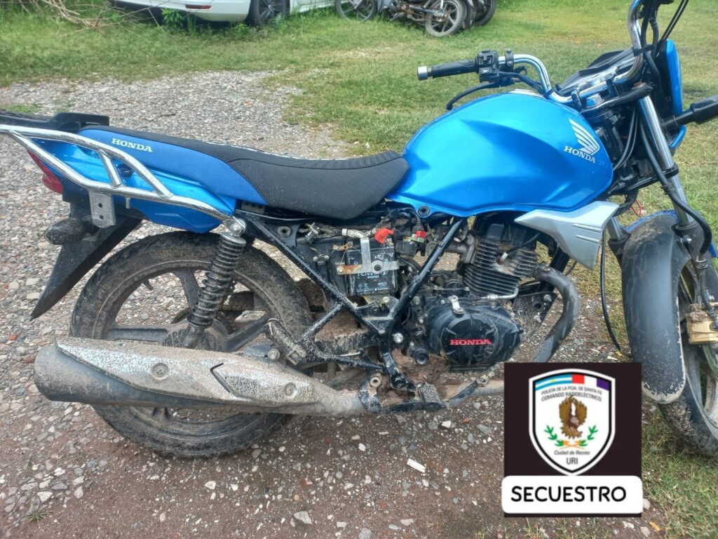 Una mujer aprehendida por encubrimiento en un hecho de robo de una moto en Recreo