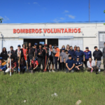 Se realizó una plantación de árboles en el predio de Bomberos Voluntarios de Recreo