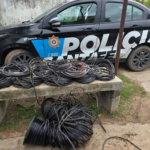 La Policía de Santa Fe secuestro casi 400 metros de cables durante un operativo de control y detuvo a 3 personas