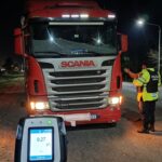 Policías de Santa Fe en controles en ruta identificaron a un camionero con alcoholemia positiva en Videla